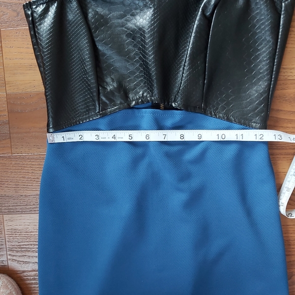 River Island Blue Black  Bodycon Dress - Picture 10 of 11